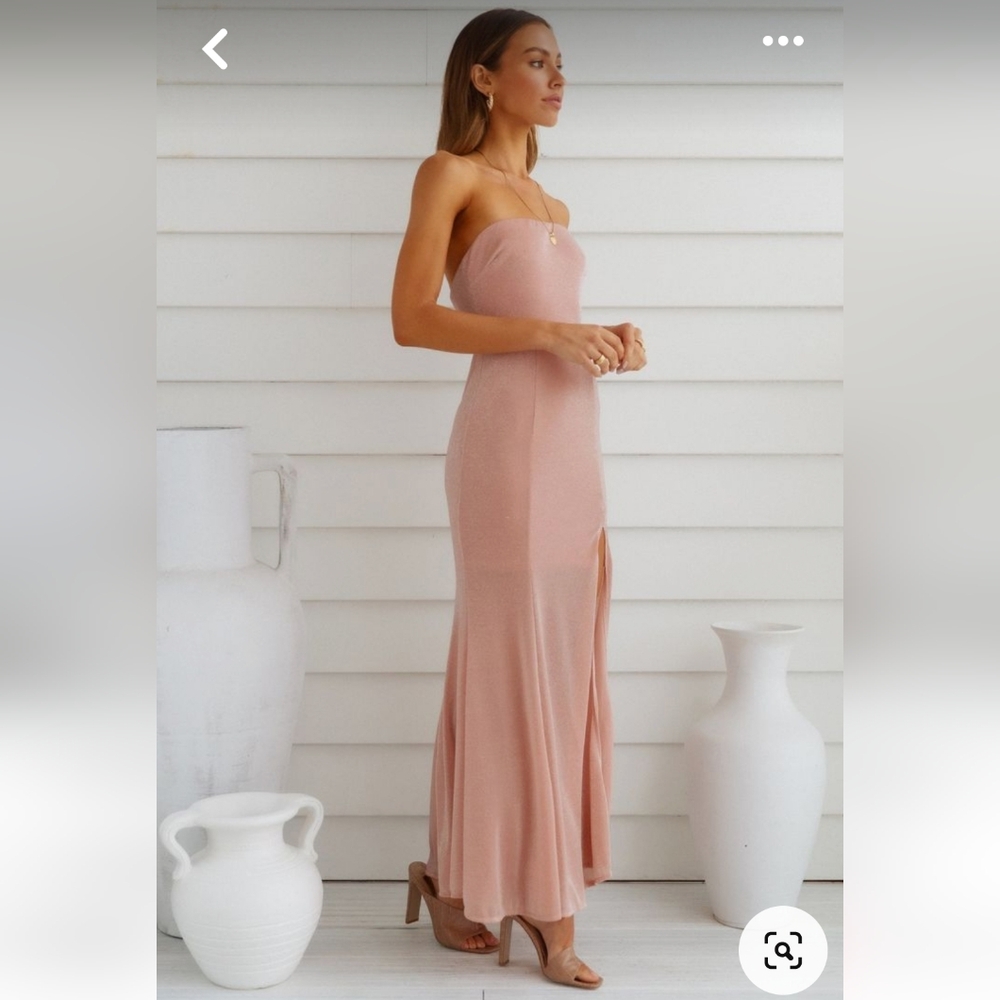 Hello Molly maxi dress in rose